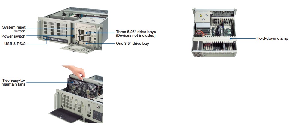 研华工业电脑IPC-610/705VG/I5-6500/8G/1T/DVD/K+M2