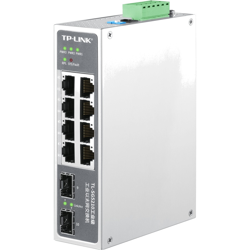 TP-LINK TL-SG5210 10 口千兆网管型交换机,适用于第 3 层 (Layer 3) 网络,具有高带宽性能