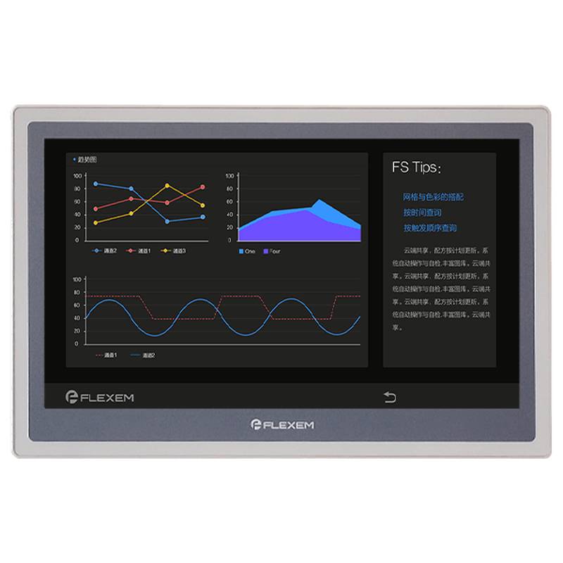 用于过程机械的 Flexem FE9156M 大尺寸面板安装触摸屏显示器,具有坚固的 IP65 防护等级